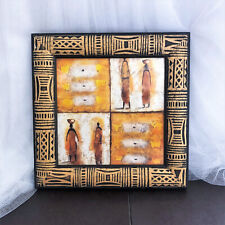 Cadre mural africain bois sculpté inspiration de Michel Rausher