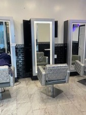 6 Salon Stations and 6 chairs