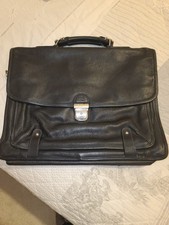 CARTABLE CUIR NOIR GRAINE
