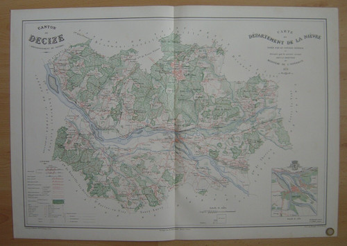 Immense carte 1878 canton - immense,
