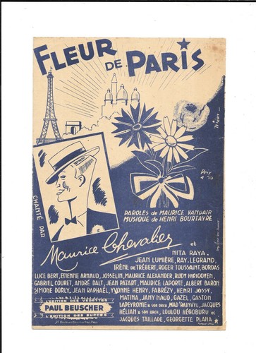 Partition fleur paris - "partition, de