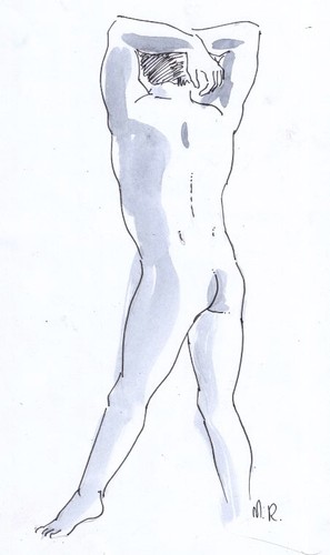 Max nude dessin original