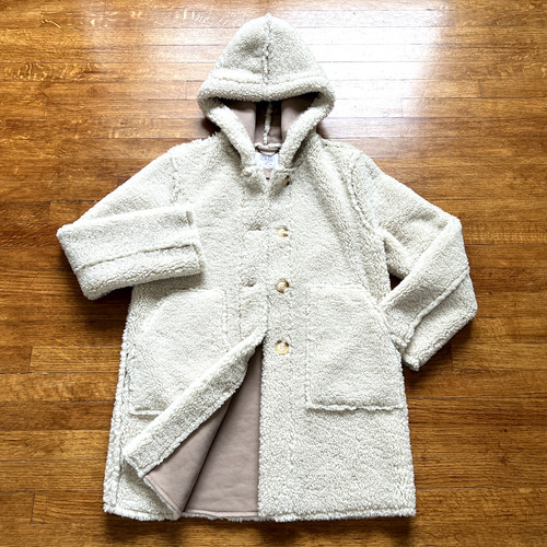 Zara sherpa hooded jacket kids - zara,