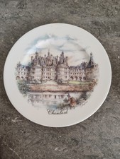 Ancienne Assiette Déco Chateau Chambord signée Jelicourt Porcelaine Limoges