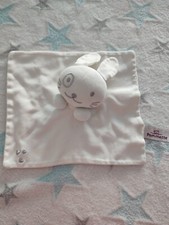 Doudou lapin plat blanc - doudou,
