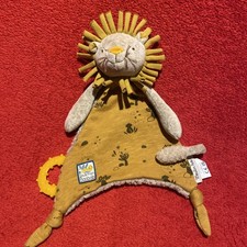 ??Doudou Lion Crinière Anneau Dent Tétine Sous Mon Baobab MOULIN ROTY NEUF