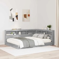 Tête de lit de rangement avec étagère Bois d'ingénierie moderne chambre vidaXL v