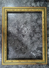 Cadre en bois de sapin doré