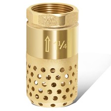 1-1/4" Foot Valve with Mesh Strainer Check Valve For Well Jet Pump, Water System