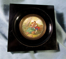 Miniature, charmante scène