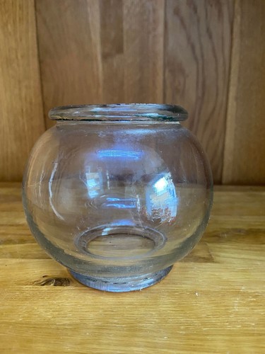 Ancien verre lampe tempête - verre,