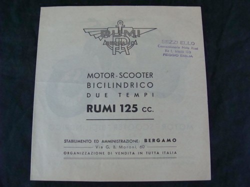 Rumi 125 motor - scooter, twin