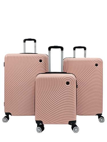 Set valises rigides rose - set,