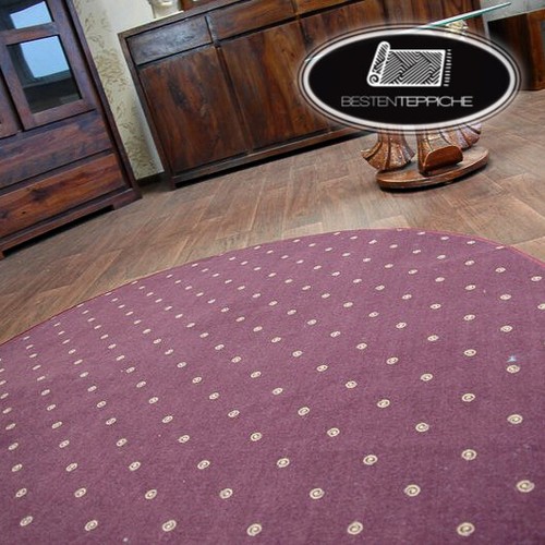 Tapis rond modern violet - tapis,