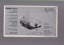 brochure ROLLEI PROJECTEUR DES DIAPOSITIVES
