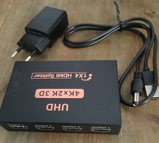 Splitter 1x4 HDMI HUB Répartiteur Full HD 4K 1 HDMI entrée 4 sortie, HDCP 1080P