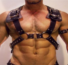 Harnais en cuir PU noir –