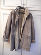 VESTE ou MANTEAU 3/4 en CROUTE de VEAU et MOUTON