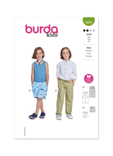 Burda kids 9224 - burda, pantalons