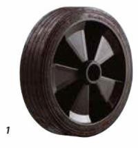 Roue caoutchouc increvable Ø 150X44