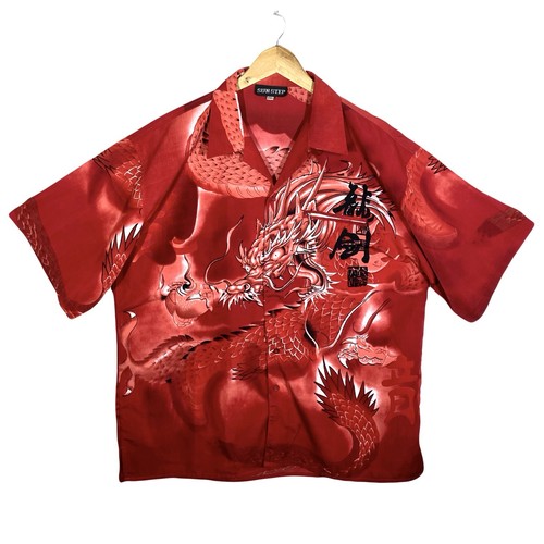 Chemise graphique print dragon - chemise,