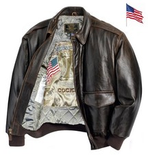 Blouson Aviateur cuir A-2 Antique Lamb COCKPIT USA Ex Avirex MADE IN USA