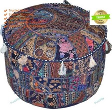 Indien Floral Pouf Ottomane