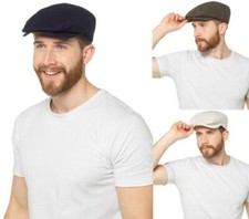 Hommes Lin Plat Casquette