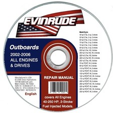Evinrude Manuels D'Atelier Hors-Bord 2 Temps (40-250CV) 2002-2006
