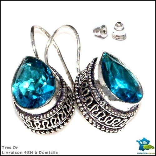 Boucles oreille argent - argent, 925