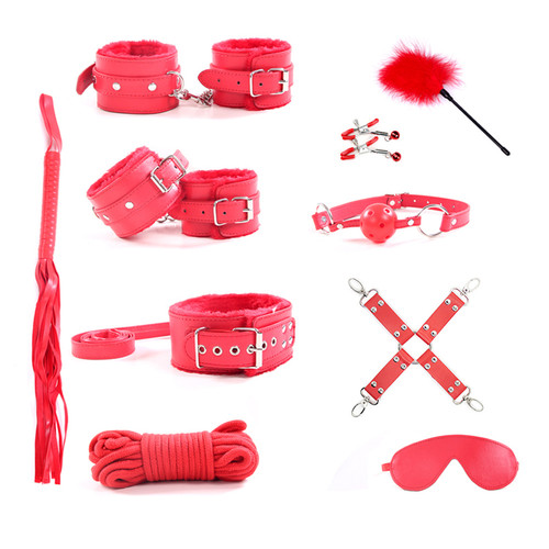 10pcs bed bondage set collar - 10pcs,