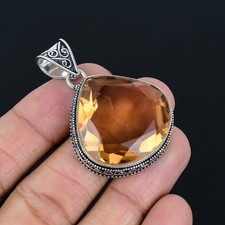 Pendentif vintage fait main en