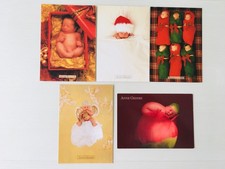 Lot  5  Cartes Postales   ANNE GEDDES   Bébé  Babys  Nöel