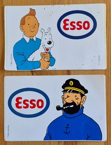 Tintin autocollants esso - 2,
