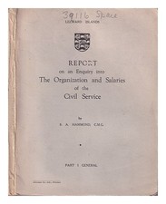 HAMMOND, S. A. (STANLEY ALFRED) (1898-) Rapport sur une enquête sur les organ...