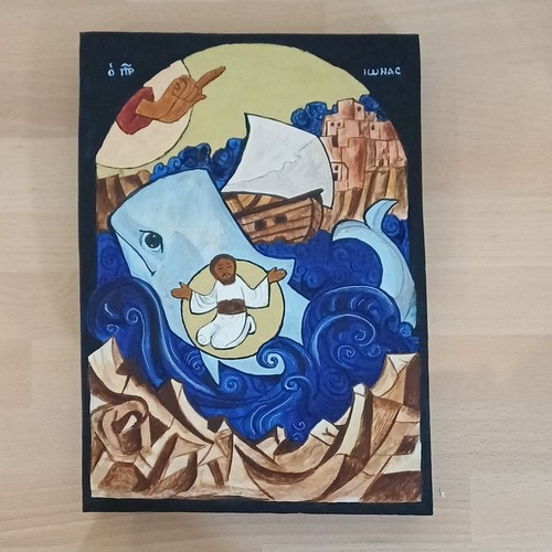 Icone religieuse jonas - icone, religieuse,