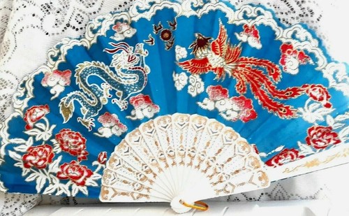 Eventail bonheur tissu - eventail, p.bonheur,tissu