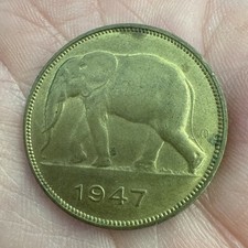 Monnaie 5 Franc Banque Du Congo Belge 1947