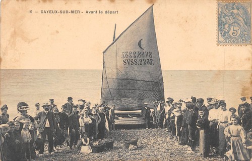 Cpa cayeux sur - cpa, 80