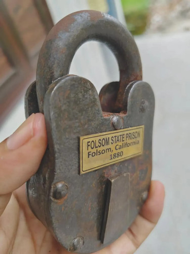 Serrure vintage fer - fer, 5''