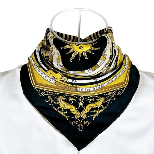 Foulard vintage soie - foulard,