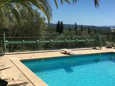 Enrouleur de luxe en fer forgé pour bâche piscine 7m - 14m max