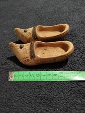 Paire De Sabots Bois Miniature Clous