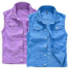 Gilet En Jean Pour Homme, Sans