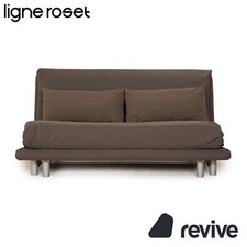 Ligne roset Multy Tissu Places Gris Canapé pour Dormir Manuel Fonction Neubezug