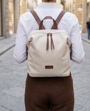 Zaino Femme En Toile Chocolat