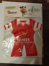 Ancien Mini Maillot Miniature Foot OLYMPIQUE NIMES Fan Neuf sous Blister