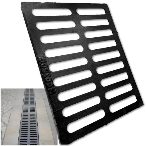 Grille vidange fonte - grille, en