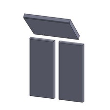 Doublure de foyer Convient pour cheminée et poêle Panadero Andes 3V** 3...