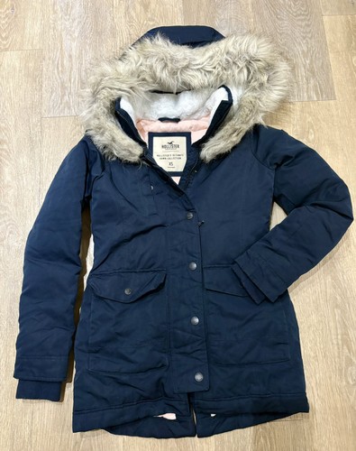 Hollister women navy parka - women's,
